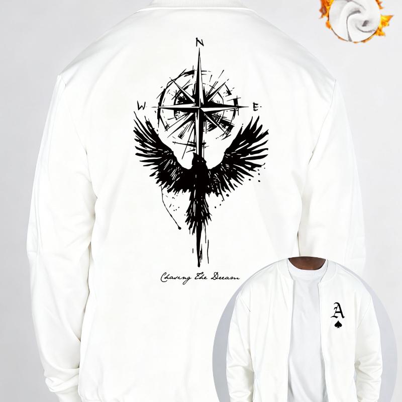 

Shearling Lined Baseball Cardigan, Knit Fabric, Beige, Soft and Stylish S