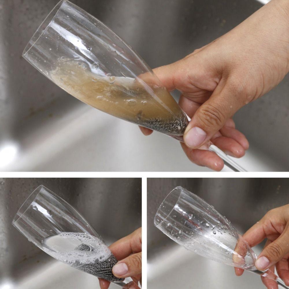 Corrosion Resistant Stainless Steel Dishcloth Square Steel Wool Pan Rust Remover  Bowl