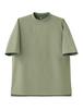 Seven Uniform CU1962-4 Moss Green Mock Neck Short Sleeve T-Shirt, Size L