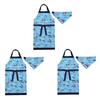 Kids Apron Dinosaur World Set for for Bandana Kids for for Elementary School for Elementary School N1254343 (100-120cm) 3-piece