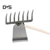 2-in-1 Weeding Rake Garden Hoe And Rake Heavy Duty Hand Weeder Gardening Hoe for Weeding Soil Loosening Landscaping