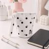 Durable Polka Dot Jewelry Bag Lightweight Large-capacity Black White Makeup Bag Multifunctional Portable Storage Bag Travel Use