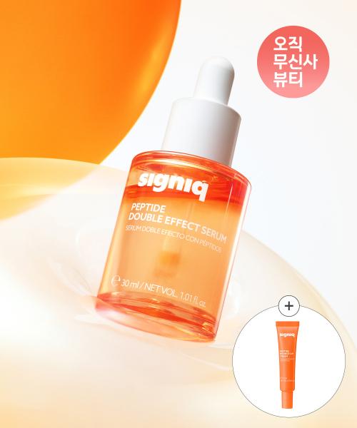 Signic Peptide Double Effect Serum 30ml (+Cream 15ml Gift) 30ml