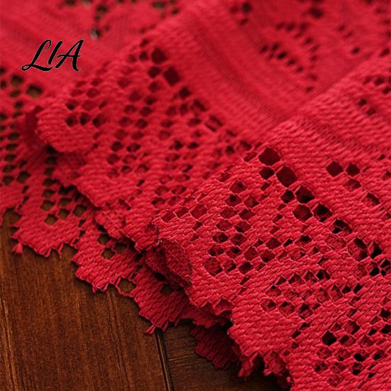 Decorative Table Runner Retro Floral Lace Runner, Boho Rustic Embroidery Tablecloth, Cover for Christmas Wedding Bridal Baby Shower Party