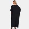 2024 European & American Cotton Embroidered Plus Size Beach Cover-up Dress