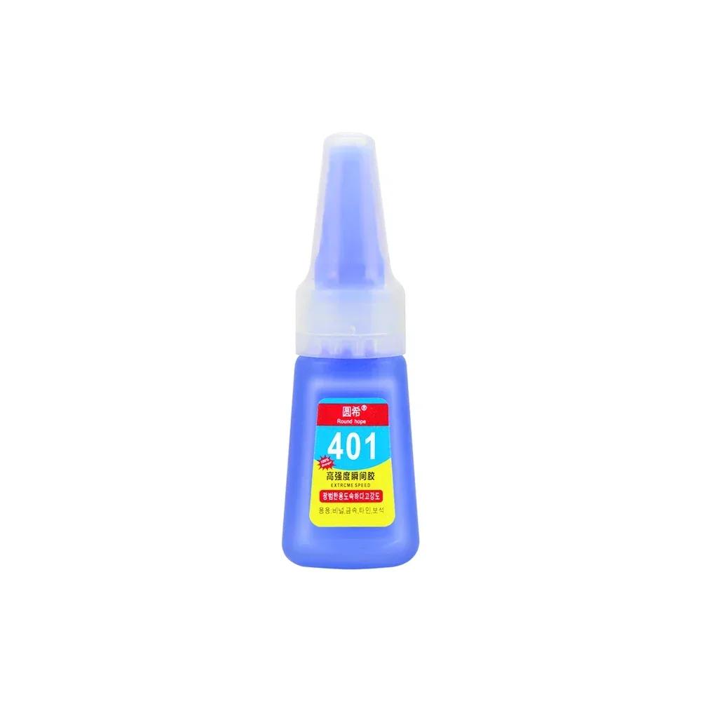 401 Glue Instant Fast Adhesive 40ML Bottle Stronger Super Glue Multi-Purpose Fix Super Strong Liquid Colorless Adhesive Glue