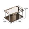 Bathroom Organizer Fruit Cakes Stand 2 Tiers Buffet Snacks Serving Trays Coffee Table Stands for