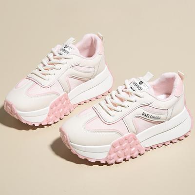 Mostrando Piedini, Suole Spesse Aumentano l'Altezza, Scarpe da Papà, Scarpe Sportive Casual Versatili e Leggere da Donna Primavera