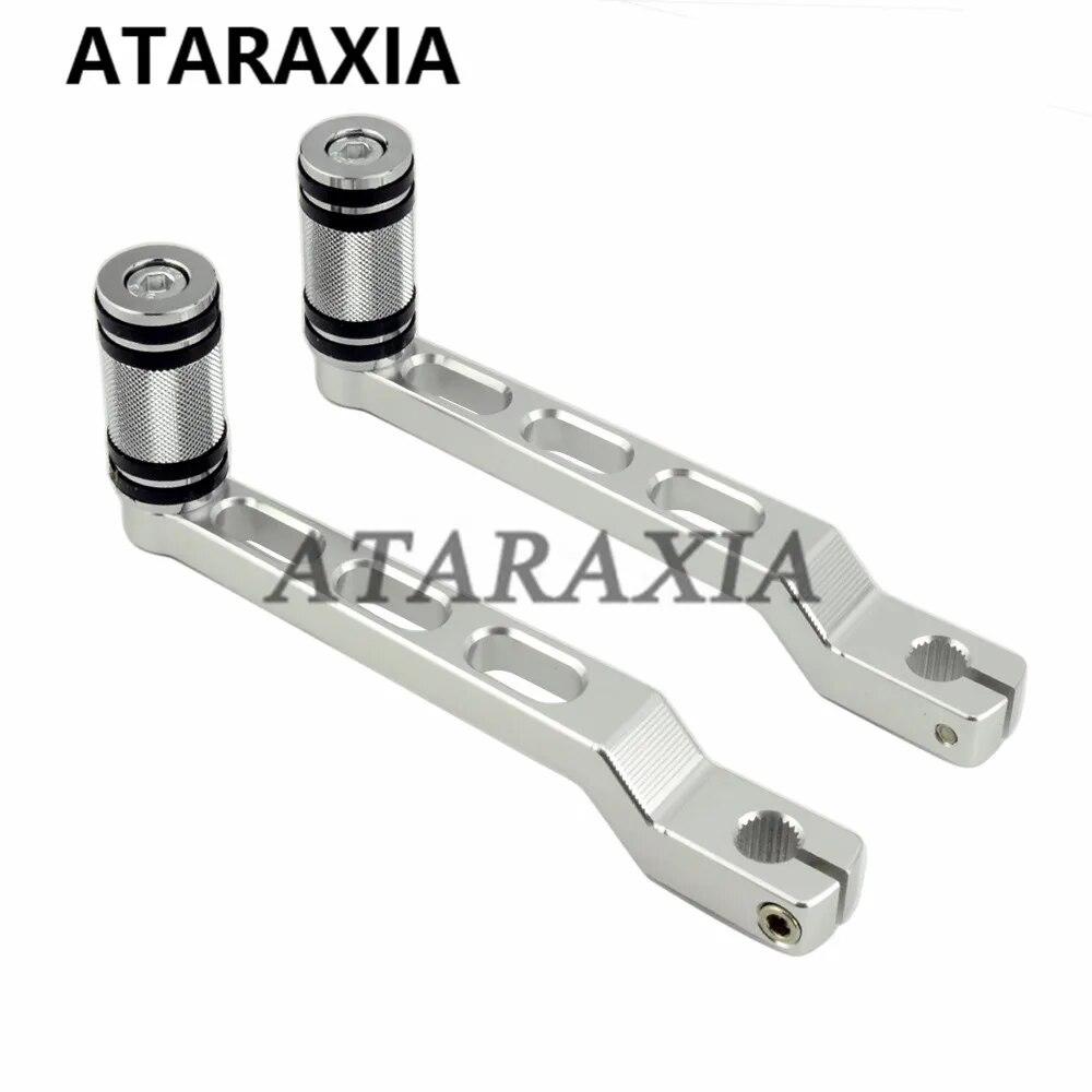 Motocyklový pedál pata špička řadicí páka řadička kolík Pro Harley Electra Tour Glide FLHT Road King Fatboy 90-16 Stupačka Opěrka nohou