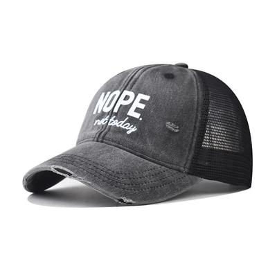 Cotton New NOPE Baseball Cap Men's and Women's Personalized Outdoor Three-dimensional Breathable Mesh Cap