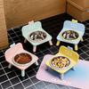 Anti Slip Base Raised Pet Feeder Anti Spill Small Dog Feeding Bowl Cat Food Water Bowl For Cats