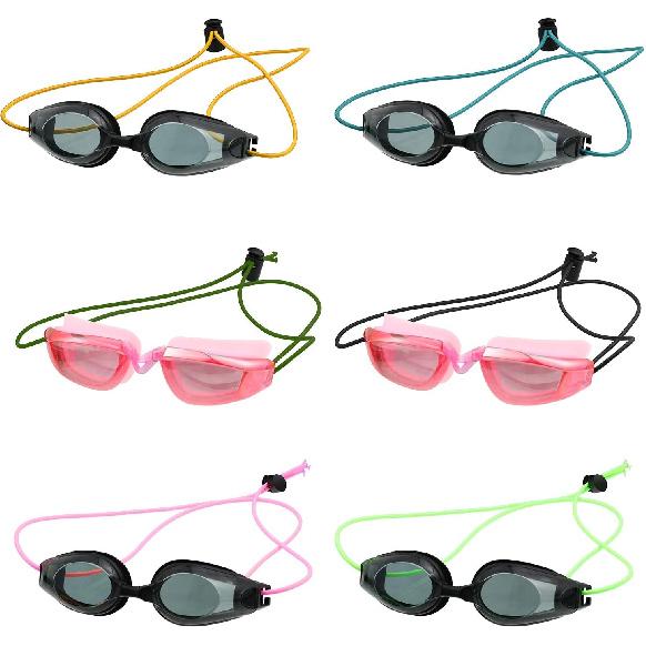 Frienda 12 Set Bungee Cord Strap Kit, Includes Adjustable Replacement Swimming Goggle Strap With Cord Lock Clamp For Swim Goggles