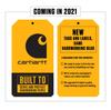 Carhartt Signature Sleeve Logo Hooded Sweatshirt US Extra Black Men's K288, Size Large, Tall, Color