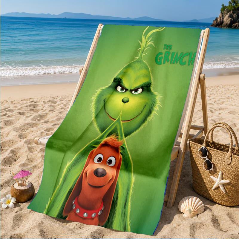 Christmas Comfort Beach Towel, Microfiber Beach Towel, Perfect For Pool, Beach, Travel, Home Decor Beach Party Fan Gifts