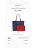 French Crocodile Women's Color Block Large Capacity Tote Bag - Fashionable and Simple Shoulder Handbag.