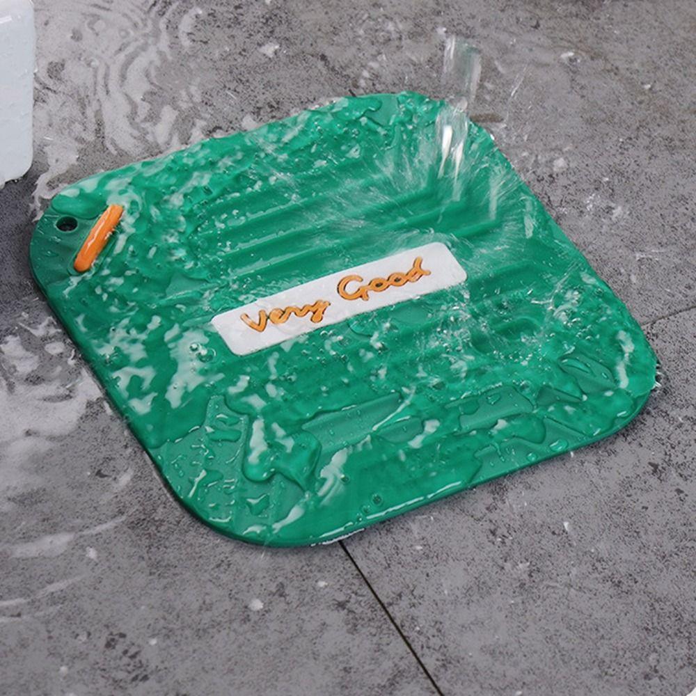 Silicone Floor Drain Cover 15*15cm Water Stopper Hair Catcher Shower Deodorant Pad Sink