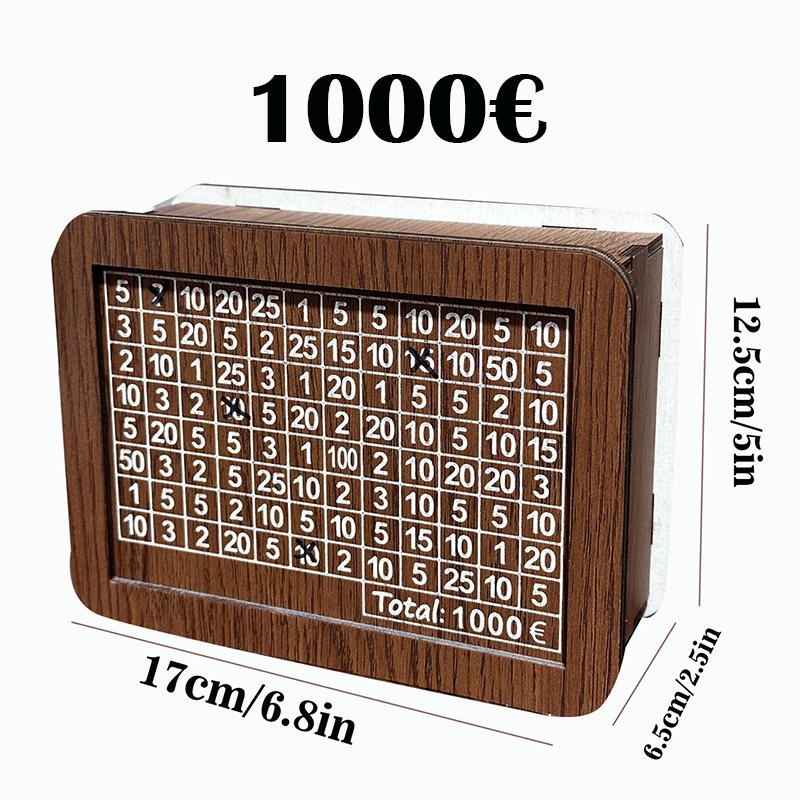 

Ретро-копилки для накопления денег, сбережения, коробки для взрослых, бюджетная деревянная копилка для денег, многоразовая с цифрами для сбережений