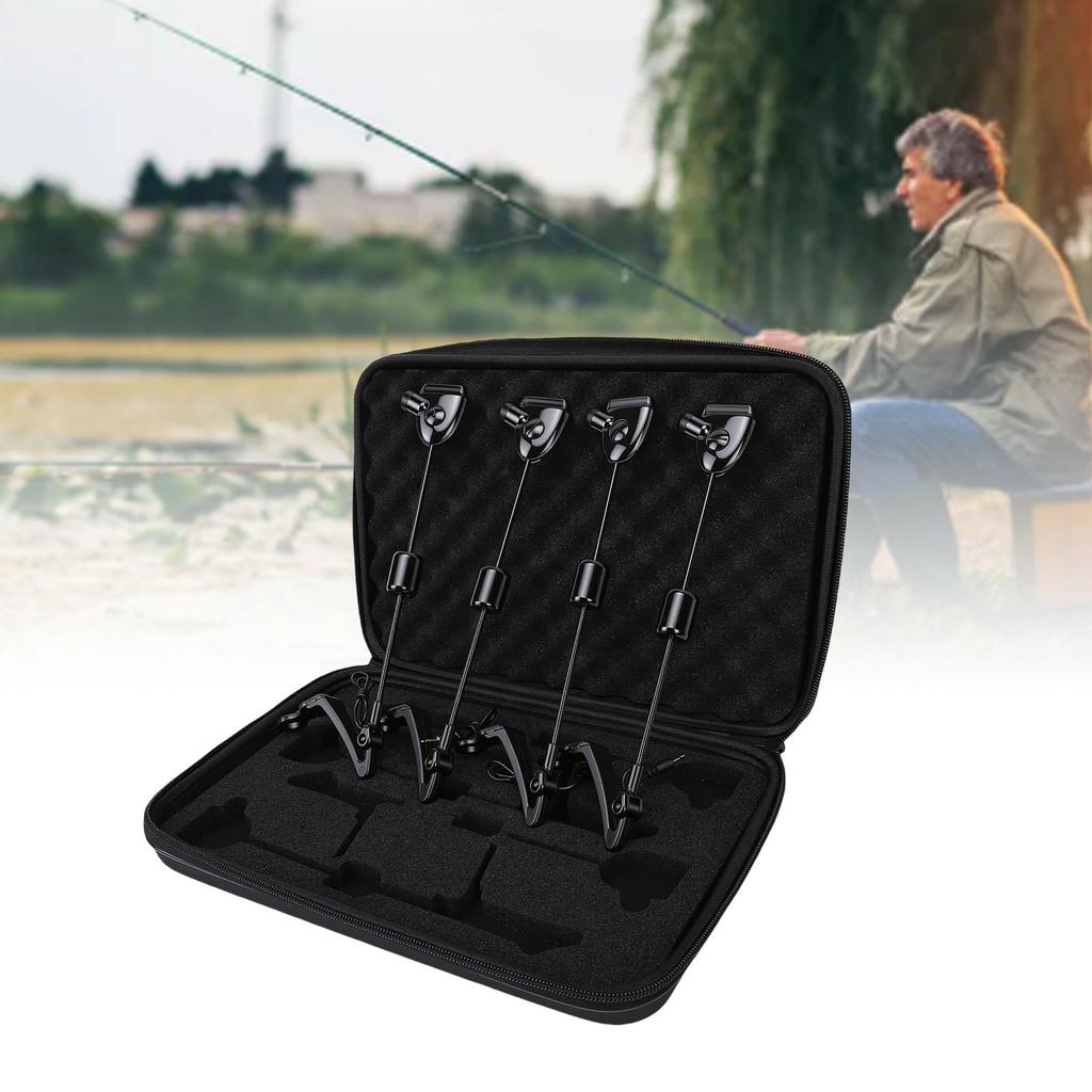 4 Pcs Fishing Bite Alarm Indicators   Carp Fishing LED Illuminated Bite Indicator for Outdoor