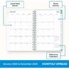 Blue Sky 2026 Weekly and Monthly Planner Calendar, January 2026 - December 2026, 5" x 8", Flexible Frosted Cover, Laminated Tabs, Durable Twin Wire