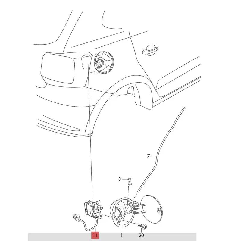 6R0810773F Fuel Filler Door Lock Motor Actuator Sensor for VW Polo Bettle Vento 6R0 810 773F 6R0810773D 6R0 810 773D