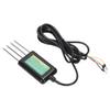 8 In 1 Soil Tester IP68 Water Proof Soil Temperature Humidity EC PH NPK Salinity Sensor with Stainless Steel Probes for Greenhouse Breeding Soil