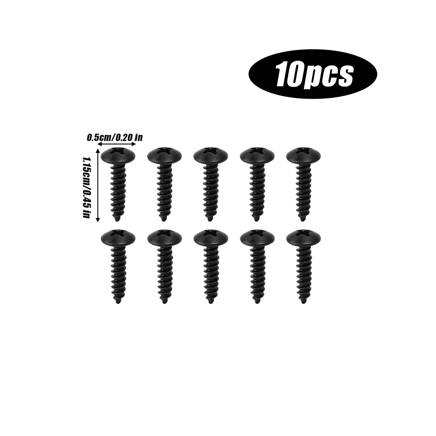 

Black Plating Large Flat Head Self-Tapping Screws Carbon Steel Sharp Tail Phillips Recessed Truss Screws Woodworking Fasteners 10PCS