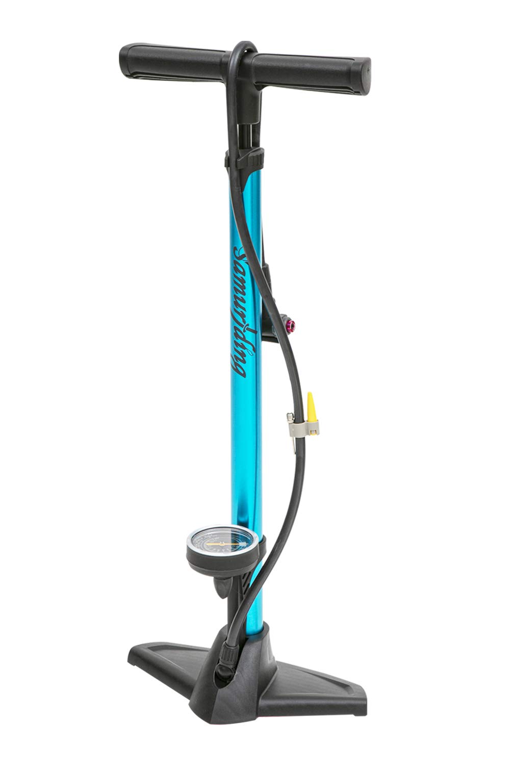 

with all equipped with air Samuriding Bicycle Air Road Cross Floor with Air Gauge [Compatible valves, release] Pump, French, American, British, Bike,