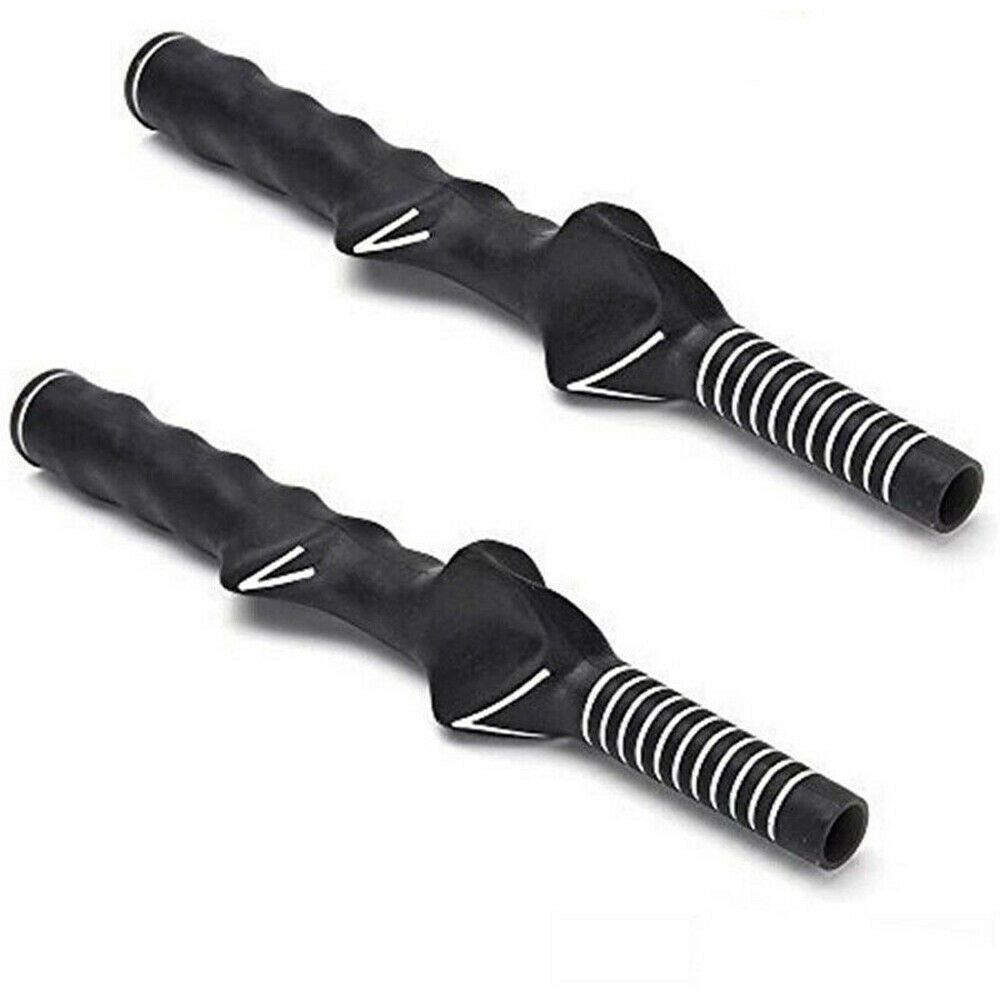 2Pcs Golf Tool Left-handed Rubber Golf Training Grip Golf Swing Grip Right-handed Practice Aids