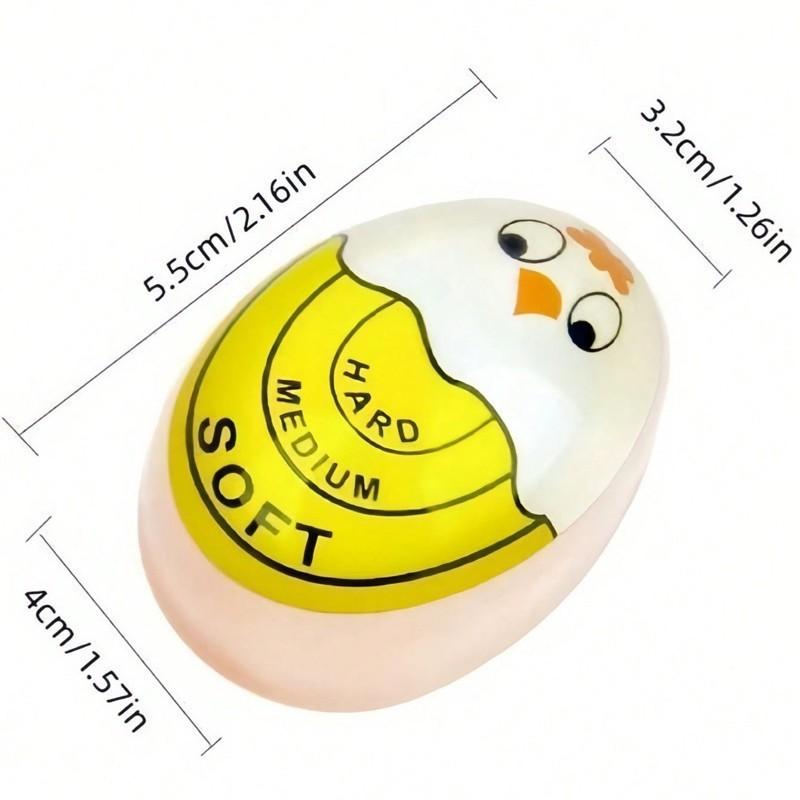Creative Egg Timer With Color Changing Indicator For Soft Boiled Eggs In Kitchen Cooking