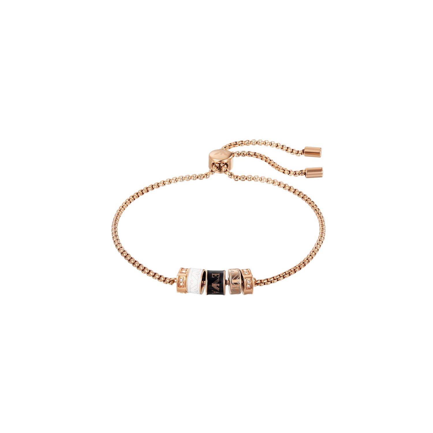 Emporio Armani Beaded Waist Bracelet With Rhinestones Women Bracelet EGS2932221 Shopping Bag