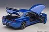 AUTOart 1/18 Scale Nissan Skyline GT-R (R34) V-Spec II Bayside Blue Finished Model 77408