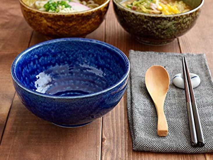 Nádobí East Bowl (Velký) 17cm Kiln Hen Irabo Rýžová mísa Mísa na nudle Ramen Bowl Udon Bowl Bowl (Sada 2 ks Lapis Lapis)