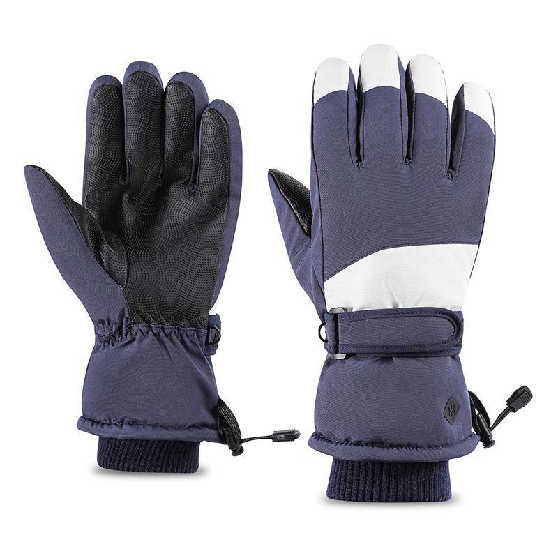 Waterproof Winter Ski Gloves: Warm, Thick, Wear-Resistant, Split-Finger Design for Cycling and Outdoor Use