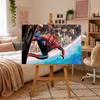 Obraz Do Malowania Po Numerach Z Ramą Spiderman Nad Miastem Marvel 70X50 Cm