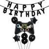 Video Game Party Supplies Set Baby Boy Birthday Party Decoration Happy Birthday Gaming Backdrop Game Table Covers Gamer Balloons