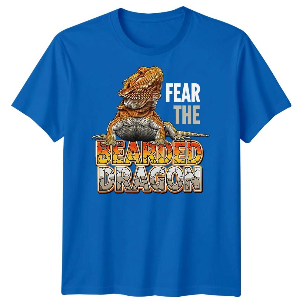 Fear The Bearded Dragon Reptiles Animals Mens TShirt