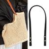2 Piezas Color Sólido Desmontable Correa de Bolso de Cuero PU Manija de Reemplazo DIY Accesorios para Bolsos de Hombro Correa de Bolso de Mano Correa Banda Manija