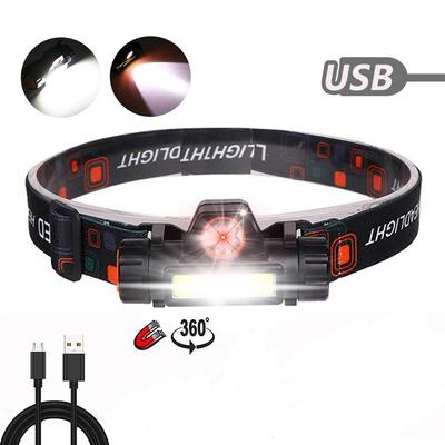 20000LM USB Rechargeable LED Headlamp Portable COB Headlight Built-in Battery Waterproof Head Torch