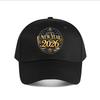 Luxurious New Year Gold Emblem Baseball Cap Fashion Outdoor Sports Sunhat Unisex Snapback Cap Womens