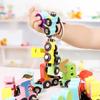 27pcs Wooden Alphabet Train Toys Early Educational Edge Polished Colorful Letter Train for Toddler