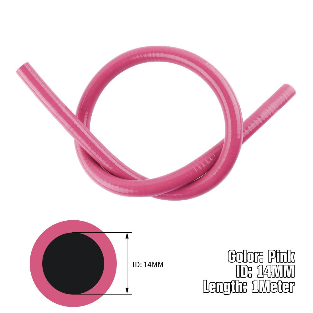 Straight Silicone Coolant Hose 1 Meter Length Intercooler Pipe ID 6.5mm 8mm  10mm 12mm 14mm 16mm Green Pink Yellow Orange