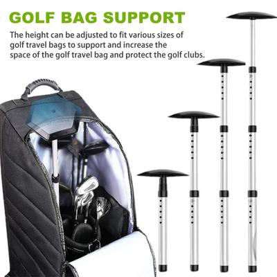 Golf Travel Bag Support Rod Adjustable 4-Section Retractable Aluminum Alloy Tube Dome