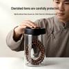 Wenwan High Borosilicate Glass Vacuum Jar - Anti-oxidation Storage & Walnut Bracelet Maintenance