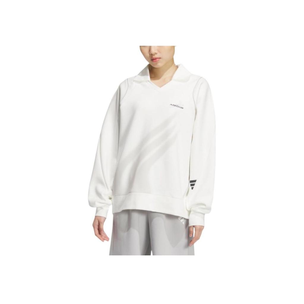 Adidas Soft Skin Versatile Pullover Sweatshirt Women Sweatshirt Bright-White JY8059