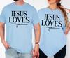 Jesus Loves You T-Shirt Faith Inspirational Retro Vintage Christian Gift
