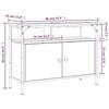 VidaXL Armoire Lavabo de Salle de Bain, Placard sous Vasque avec Porte, Meuble de Rangement, Organisateur de Toilette 842445