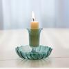 Multi-Color Glass-Style Candle Holder Creativity Romantic Desktop Candlestick Ornament for Home Living Room Room Decoration Gift
