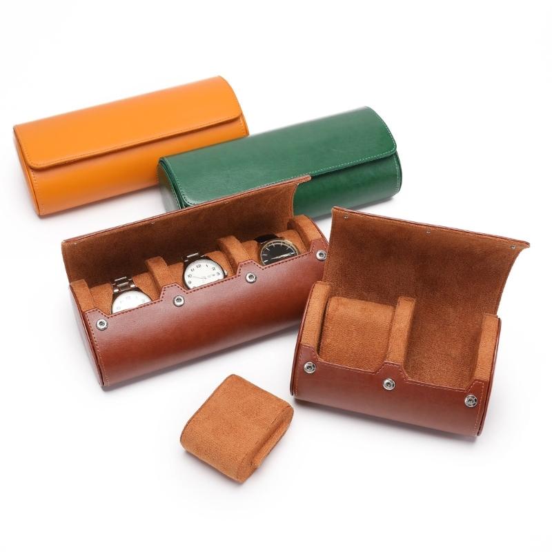 Watch Storage Box Watch Roll Case Watch Jewelry Organizer PU Material for Watch