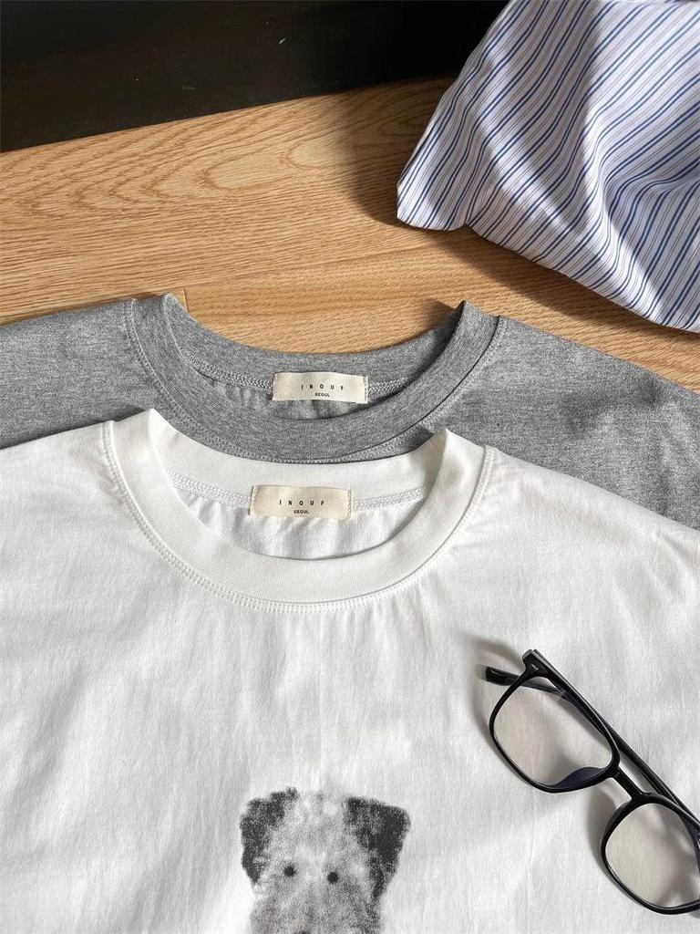 Trendy European-Style Women's White Oversized Short-Sleeve T-Shirt, American Retro High-Street Summer Fashion