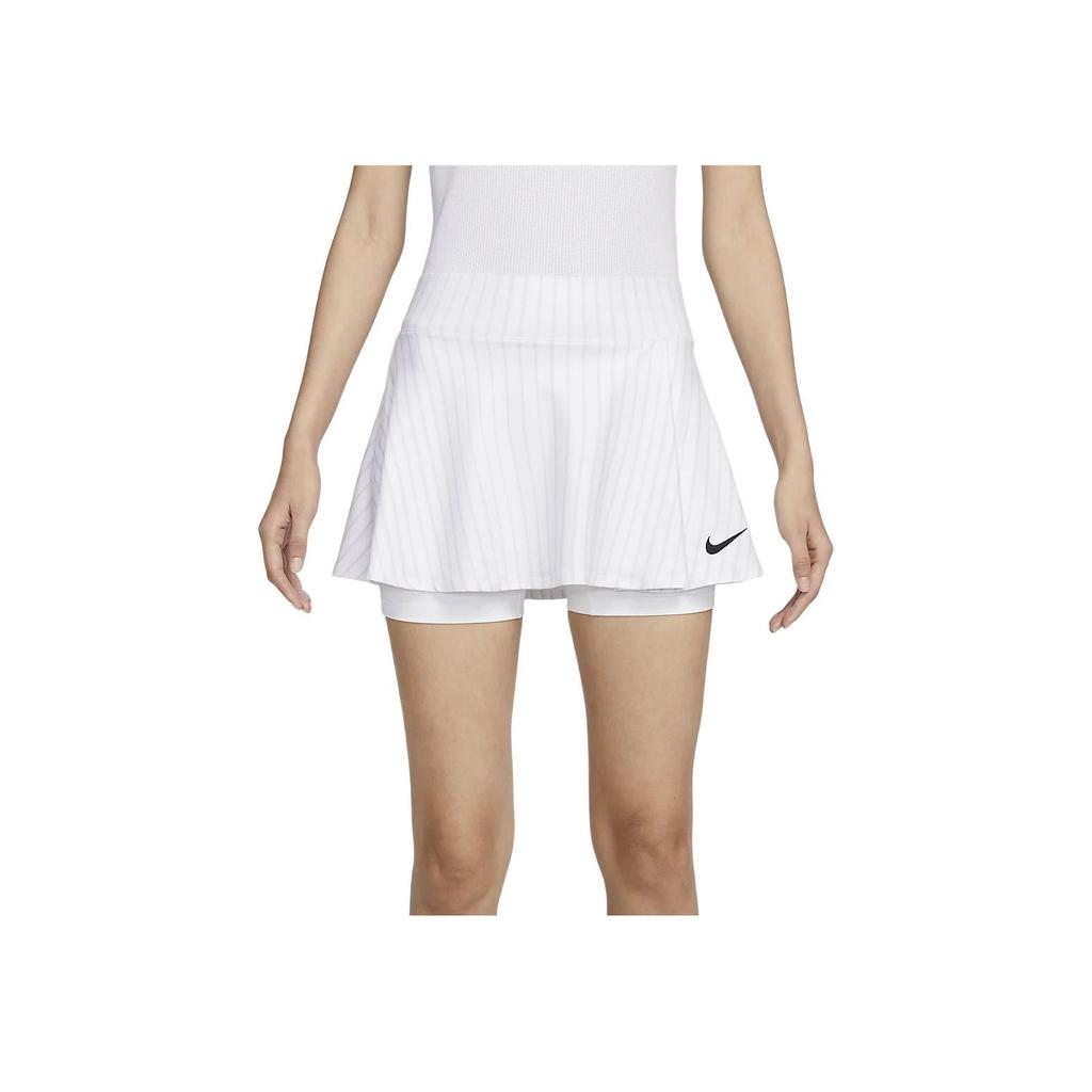 Nike Court Victory Dri-FIT Striped Quick-Dry Printed Vintage Tennis Skirt Women Skirts White FD5583-100